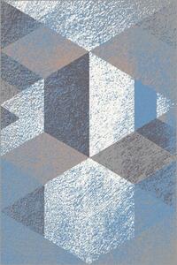 Agnella Kusový koberec FD Sensi Estes Lazur Geometrický modrý Rozměr: 120x180 cm