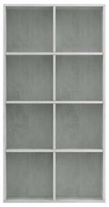 Knihovna/příborník - betonově šedá | 66x30x130 cm
