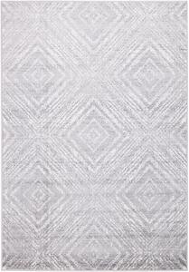 Agnella Kusový koberec FD Sensi Rati Popel Geometrický šedý Rozměr: 80x150 cm