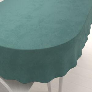 Biante Sametový oválný ubrus Velvet Premium SVP-022 Ledově zelený 100x140 cm