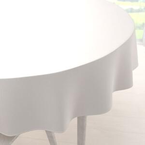 Biante Sametový kulatý ubrus Velvet Premium SVP-024 Krémově bílý Ø 100 cm