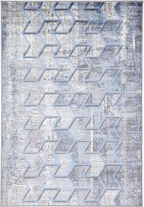 Agnella Kusový koberec FD Sensi Tinton Lazur Geometrický modrý Rozměr: 80x150 cm