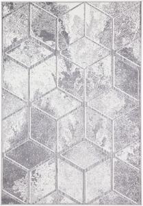 Agnella Kusový koberec FD Sensi Sonna Popel Geometrický šedý Rozměr: 120x180 cm