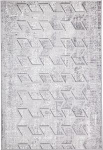 Agnella Kusový koberec FD Sensi Tinton Popel Geometrický šedý Rozměr: 80x150 cm