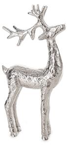 VÁNOČNÍ DEKORAČNÍ FIGURKA DEER 31CM STŘÍBRNÁ
