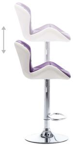 Barová židle Turton - umělá kůže | fialová