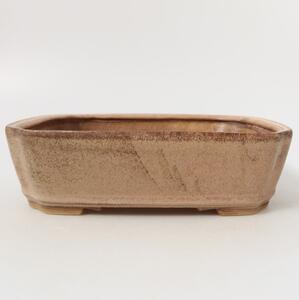 E-bonsai Keramická bonsai miska 21,5 x 18 x 6 cm růžová