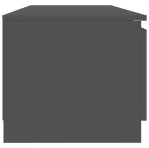 TV stolek Topeka - 140x40x35,5 cm | černý s vysokým leskem