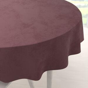 Biante Sametový kulatý ubrus Velvet Premium SVP-019 Hnědofialový Ø 110 cm