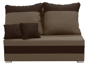 Dvoumístná pohovka s funkcí spaní GUSTO 2 Světle hnědá/tmavě hnědá