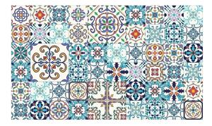 Sada 60 nástěnných samolepek Ambiance Tiles Azulejos Antibes, 10 x 10 cm