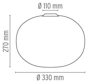Flos F3023000 Glo-Ball C1, stropní svítidlo z triplexového skla, 1x150W E27, prům. 33cm