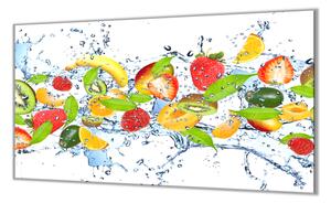 Ochranná deska mix čerstvého ovoce - 52x60cm / S lepením na zeď