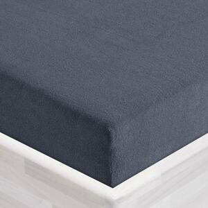 Froté napínací prostěradlo FR-029 Antracitově šedé 90 x 200 - výška 20 cm