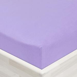 Jersey napínací prostěradlo JR-012 Levandulové 90 x 200 - výška 20 cm