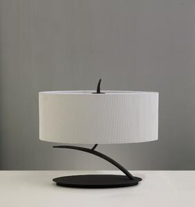 Mantra 1158 Eve, stolní lampa španělského výrobce, 2x20W E27, hnědá/stínítko ze smetanového textilu, 36cm