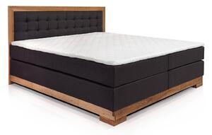 Boxspring postel masiv divoký dub Albert 200x200