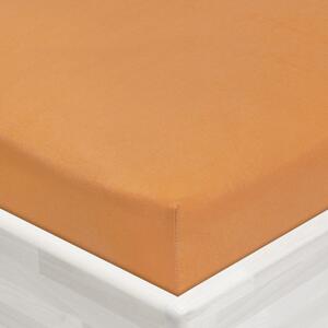 Jersey napínací prostěradlo JR-022 Okrové 90 x 200 - výška 20 cm