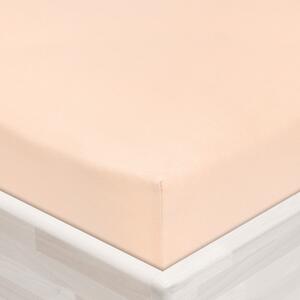 Jersey napínací prostěradlo JR-021 Pudrové 90 x 200 - výška 20 cm