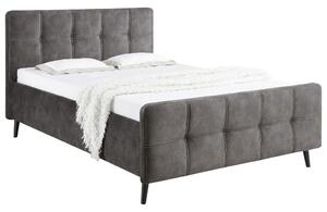 ČALOUNĚNÁ POSTEL 140/200 cm, textil, kompozitní dřevo, tmavě šedá MID.YOU - Jednolůžka, Online Only