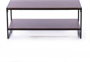 Homede Konferenční stolek Coxe tmavě hnědá, 105 x 53 x 45 cm