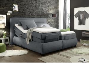 POSTEL BOXSPRING, 180/200 cm, textil, antracitová MID.YOU - Postele boxspring, Online Only