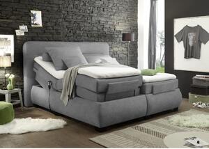 POSTEL BOXSPRING, 180/200 cm, textil, tmavě šedá MID.YOU - Postele boxspring, Online Only