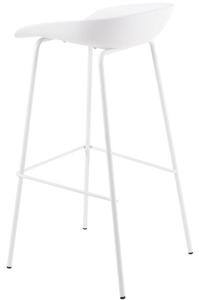 Bílá plastová barová židle Somcasa Alene 83 cm