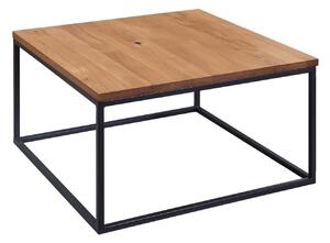 TIROL Konferenční stolek 80x80 cm, přírodní, dub
