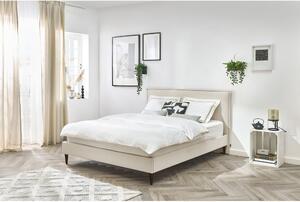 Béžová čalouněná dvoulůžková postel s roštem 160x200 cm Sary – Bobochic Paris
