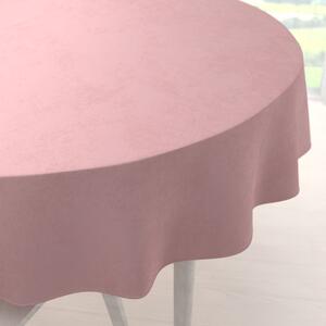 Biante Sametový kulatý ubrus Velvet Premium SVP-033 Starorůžový Ø 100 cm