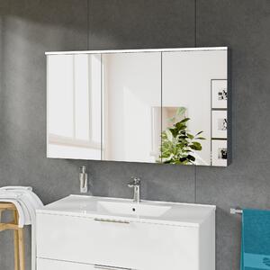 Zrcadlová skříňka SOLO s LED osvětlením - 120 cm - 3 dveře - možnost volby barvy