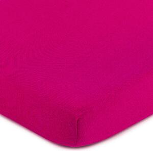 Jersey prostěradlo růžová, 90 x 200 cm