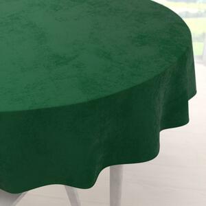 Biante Sametový kulatý ubrus Velvet Premium SVP-032 Zelený Ø 110 cm