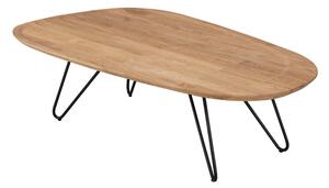 Odkládací stolek s deskou z dubového dřeva Windsor & Co Sofas Elipse, 130 x 68 cm