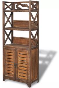 Koupelnová skříň Mitford - dřevo - 46x24x117,5 cm | hnědá