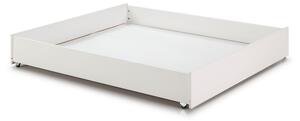 Bílá zásuvka pod postel Marckeric Leba, 137 x 147 cm