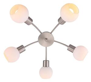 Lindby - Elaina 5 Stropní Lampa Nickel/OpalLindby - Lampemesteren