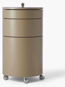 Kulatá skříňka na kolečkách Barboy, design Verner Panton