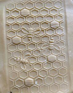 Embosovaný váleček na těsto Honeycomb - malý
