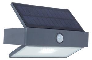 Lutec 6910601335 LED venkovní nástěnná solární lampa Arrow | 2W | 150lm | 4000K | IP44 | S pohybovým senzorem | Šedá