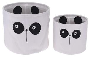 Sada dvou dětských textilních košíků Dětské motivy: Panda