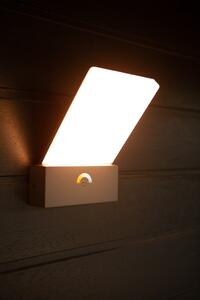 Lutec 5289001118 LED venkovní nástěnná lampa Pano | 16W | 1200lm | 3000-5000K | IP54 | Nastavitelný odstín bílé | Šedá