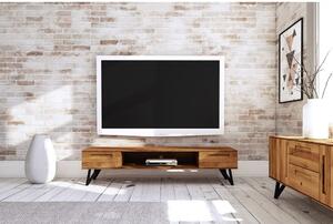 TV stolek z dubového dřeva 182x42 cm Golo - The Beds