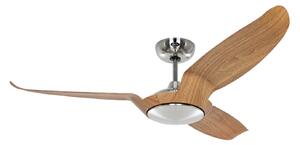 Stropní ventilátor Eco Talos, světlé dřevo, kov, DC motor, Ø 135 cm – CasaFan CasaFan, Eco Talos, Dřevo, Obývací pokoj, Kov, Moderní