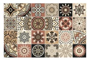 Sada 24 nástěnných samolepek Ambiance Wall Stickers Tiles Piura, 15 x 15 cm