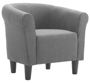 Křeslo a stolička Mitchell - textil | tmavě šedá
