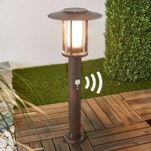 Lindby - Pavlos LED Zahradní Lampa w/Sensor RustLindby - Lampemesteren