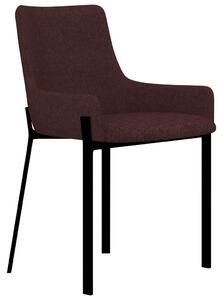 Jídelní židle Deltona - 4 ks - textil | vínové