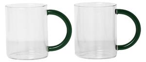 FERM LIVING Sada hrnků Still, Clear, 2 ks